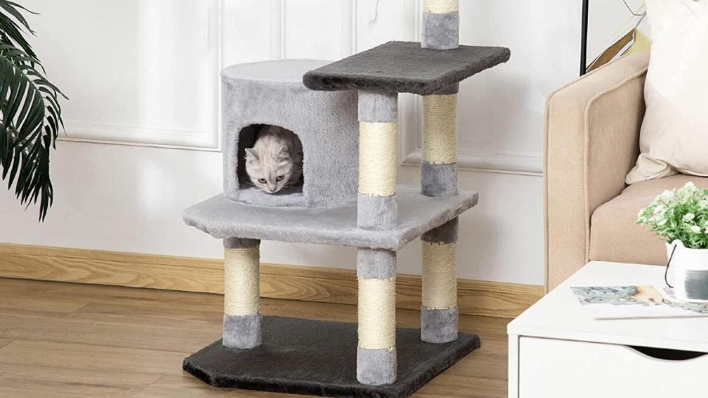 Rascador para gatos de PawHut