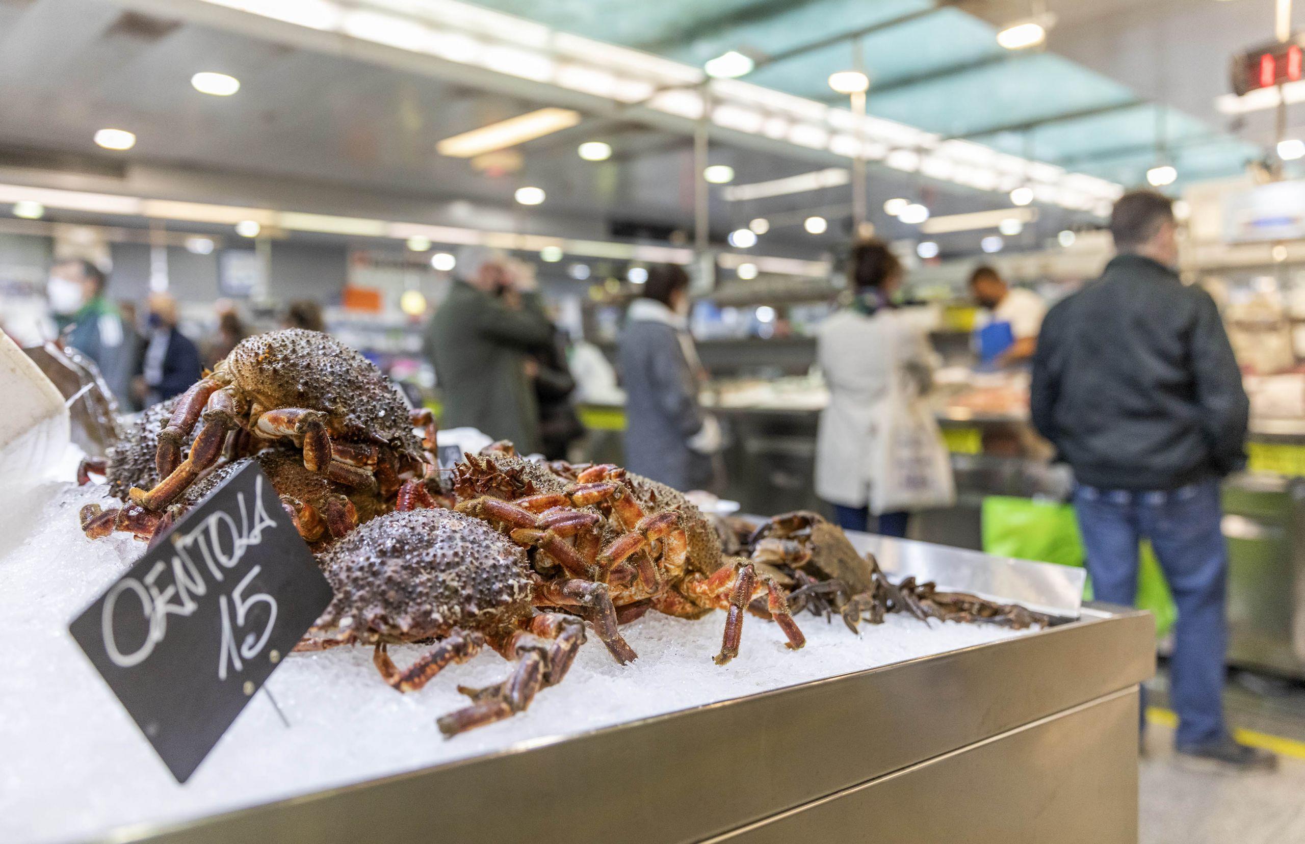 Imagen de archivo del mercado de la plaza de Lugo.