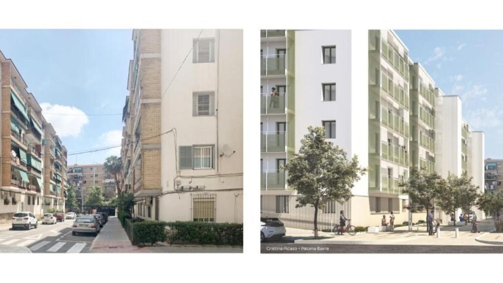 El antes y el después en el Virgen del Remedio.