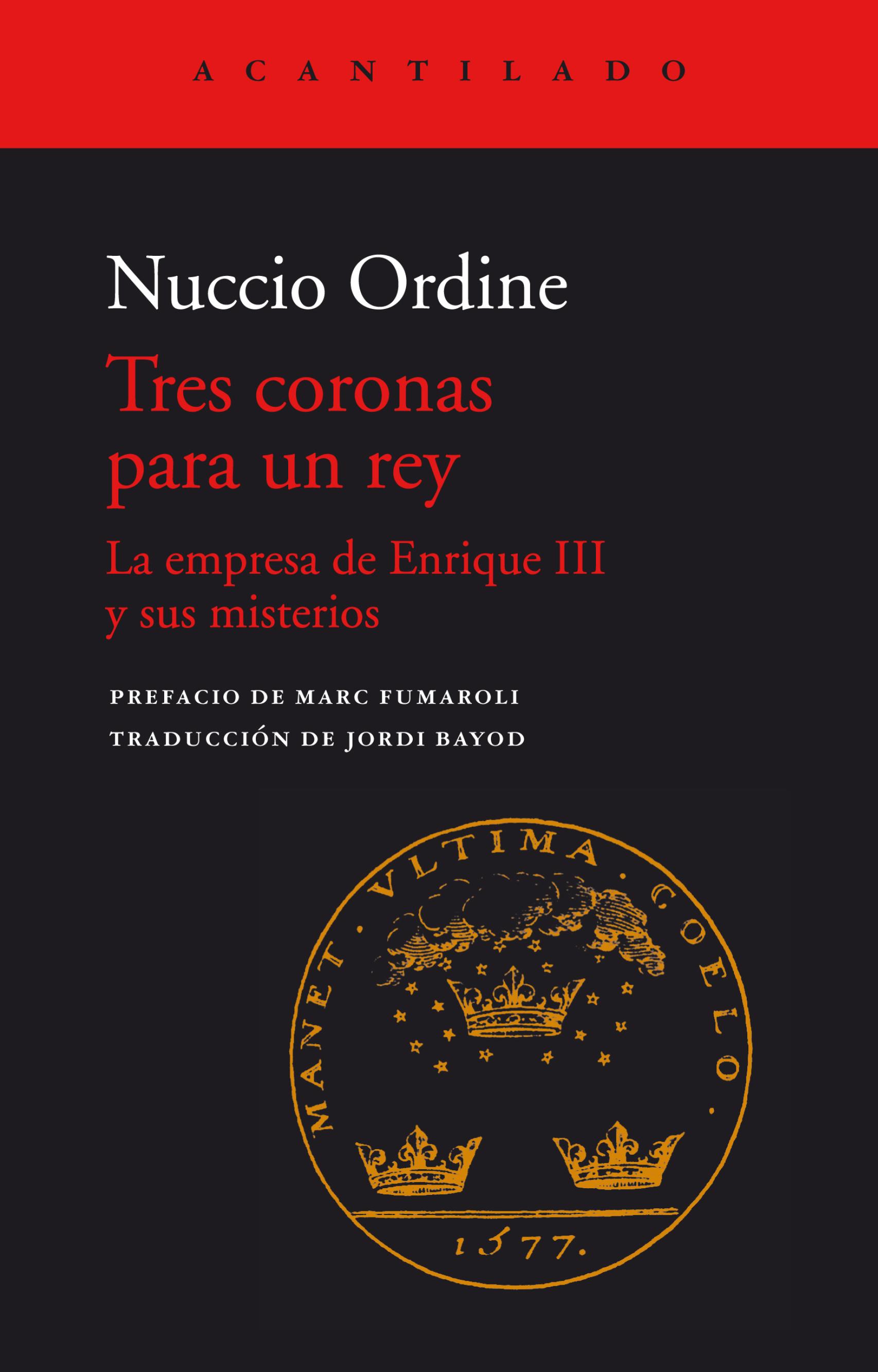Portada de 'Tres coronas para un rey'.