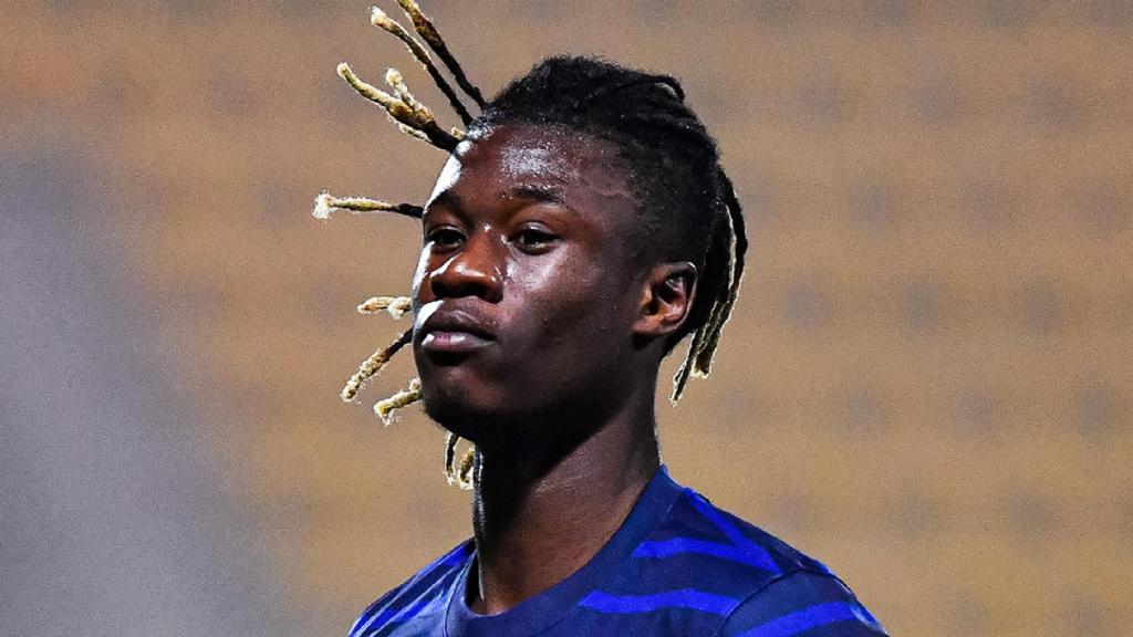 Eduardo Camavinga, con la selección de fútbol de Francia.