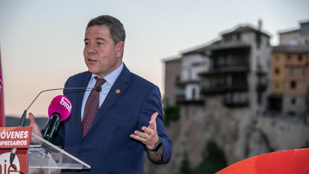 Emiliano García-Page, presidente de Castilla-La Mancha, en una imagen de este jueves en Cuenca