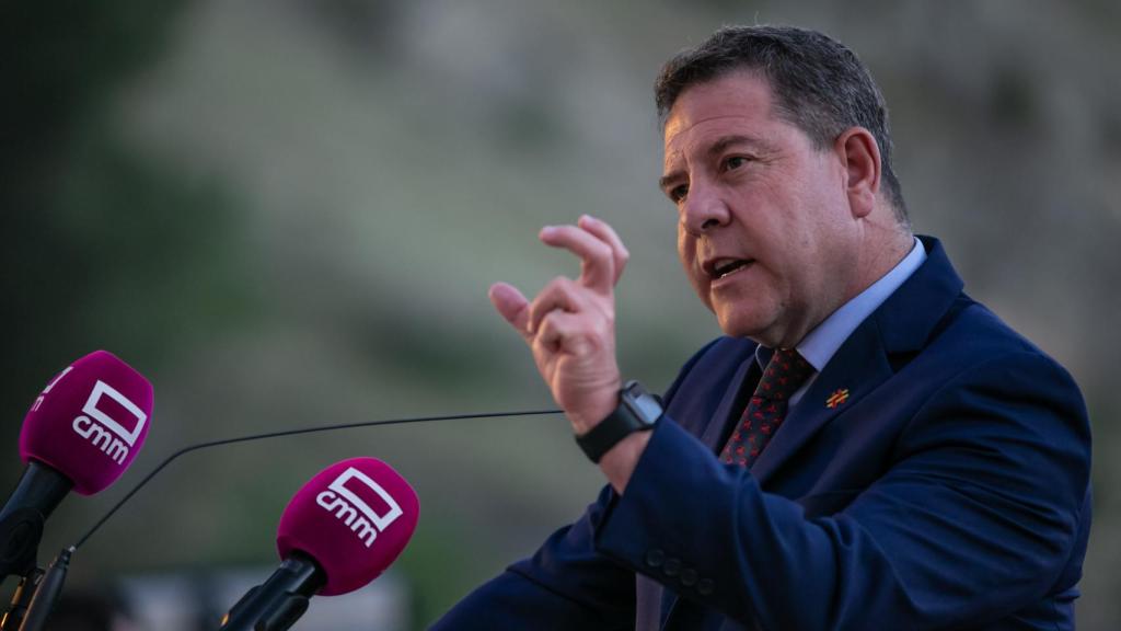 Emiliano García-Page, este jueves durante un acto con jóvenes empresarios en Cuenca.