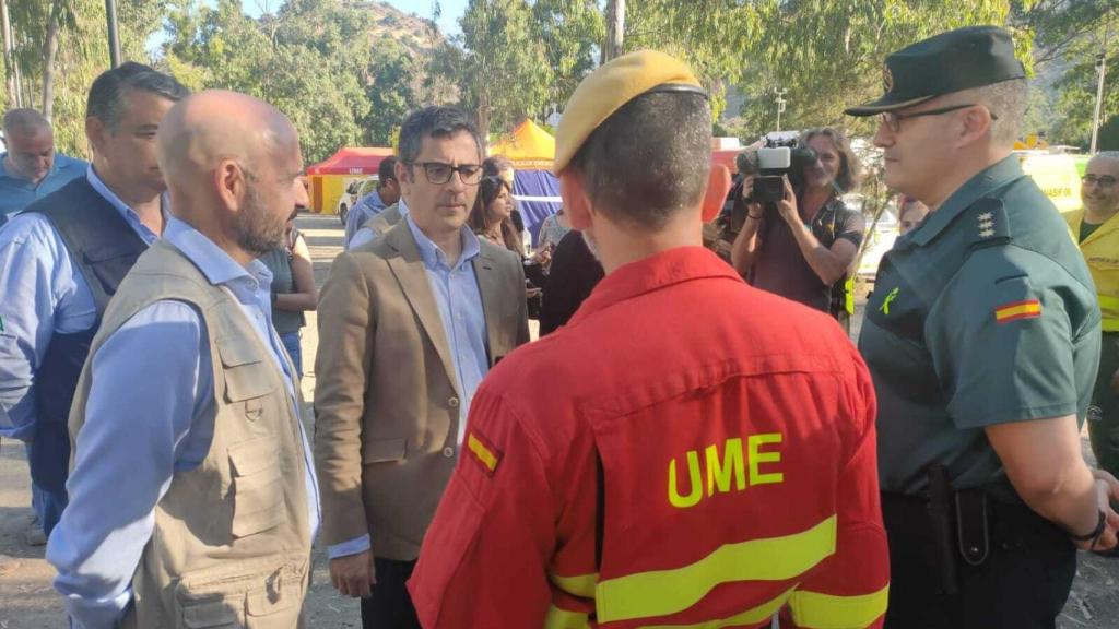 El ministro de Presidencia durante su visita a Málaga.