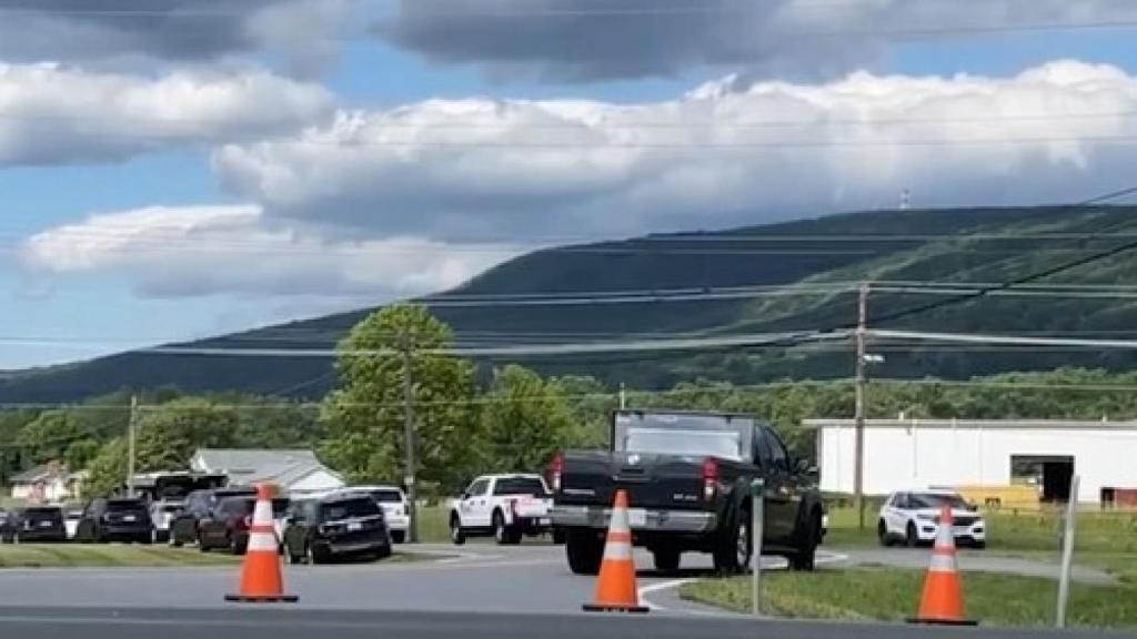 Alrededores del lugar del tiroteo de Maryland, ocurrido este jueves 9 de junio