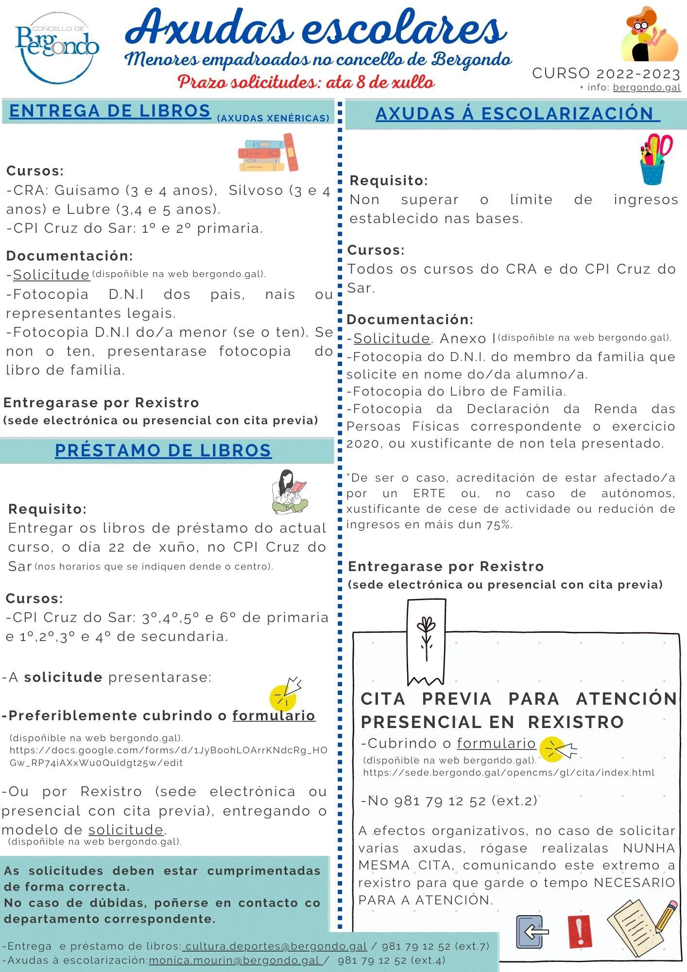 Ayudas escolares en Bergondo (Concello de Bergondo).