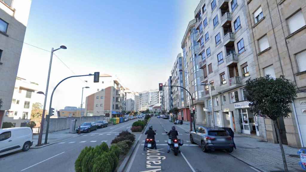Calle Aragón en Vigo.