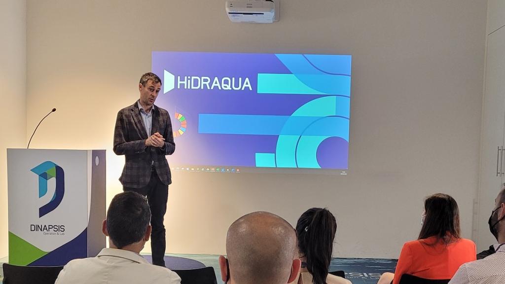 Jordi Azorín, director de Hidraqua, en uno de los actos celebrados en Dinapsis Benidorm.