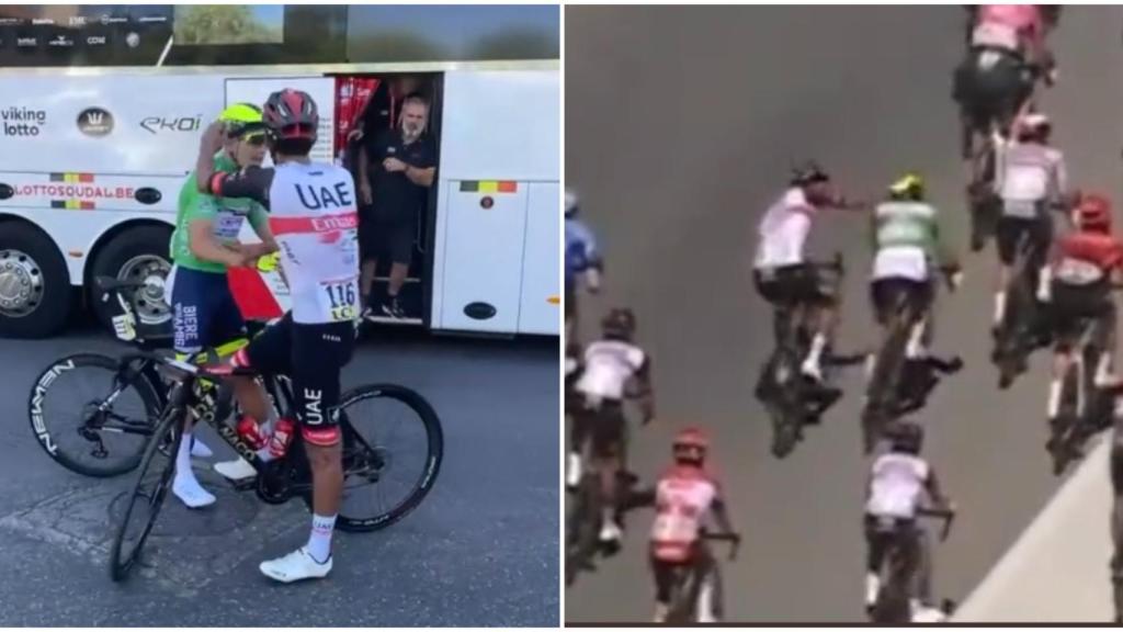 La fea conducta de Molano que rozó la tragedia: fuera del Dauphiné por una doble agresión a Page