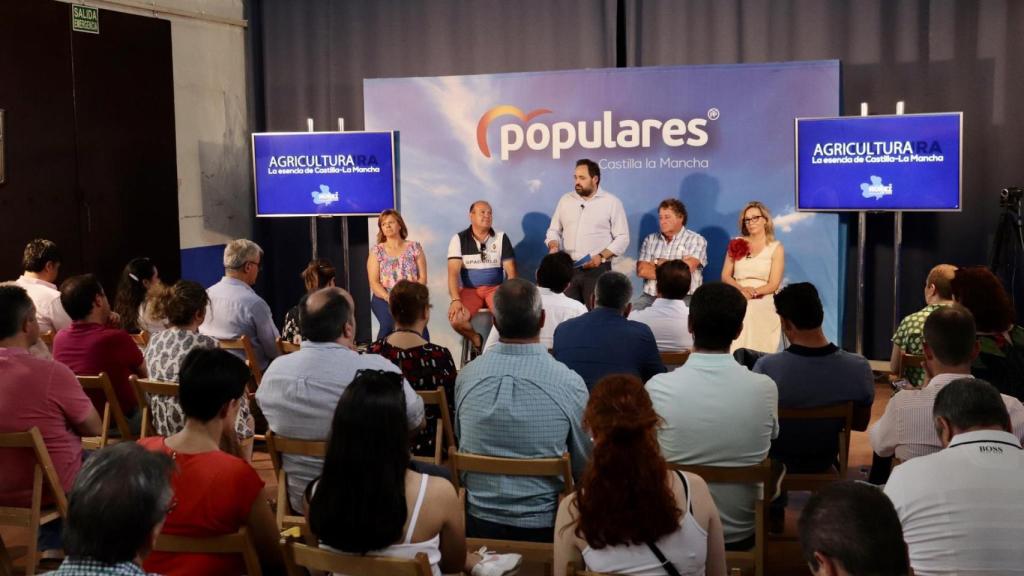 Paco Núñez, en un foro de agricultura este domingo en Castilla-La Mancha