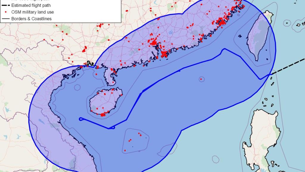 Estimación de radio de espionaje del RC-135U