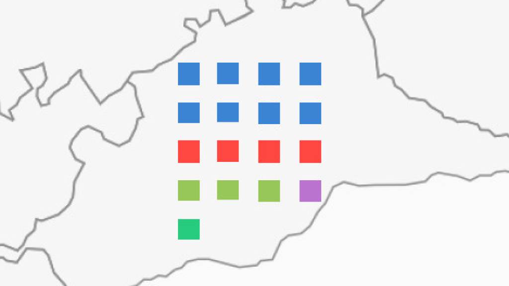 Así se reparten los escaños en Andalucía.