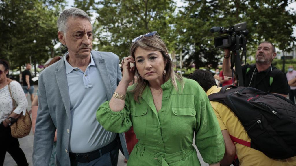 La madre de Marta, Marisol Burón, a su llegada a los juzgados este lunes.