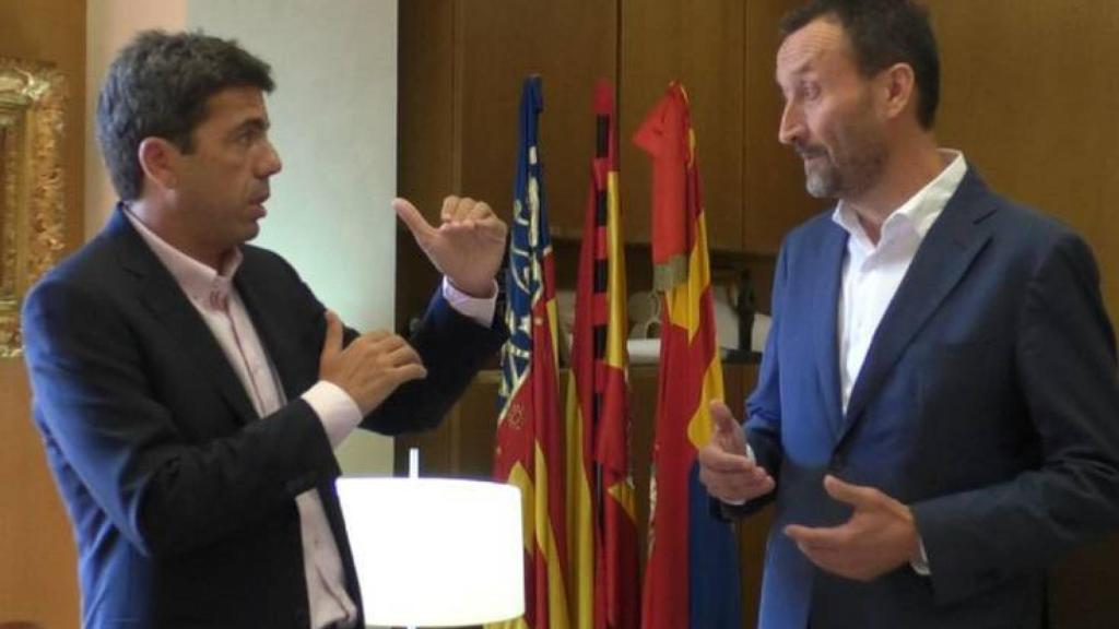 Carlos Mazón y Carlos González en imagen de archivo.