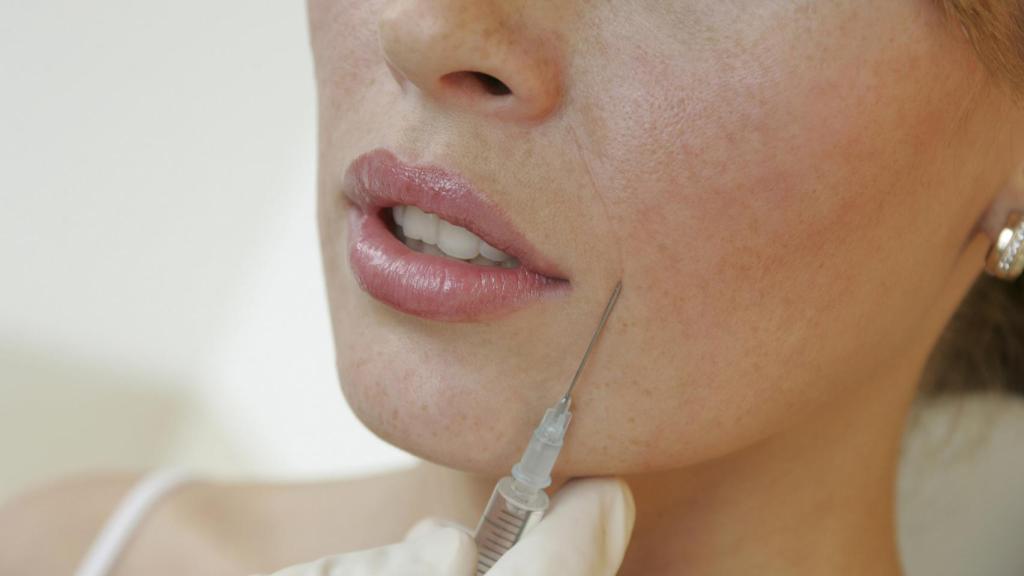 Inyección de ácido hialurónico.