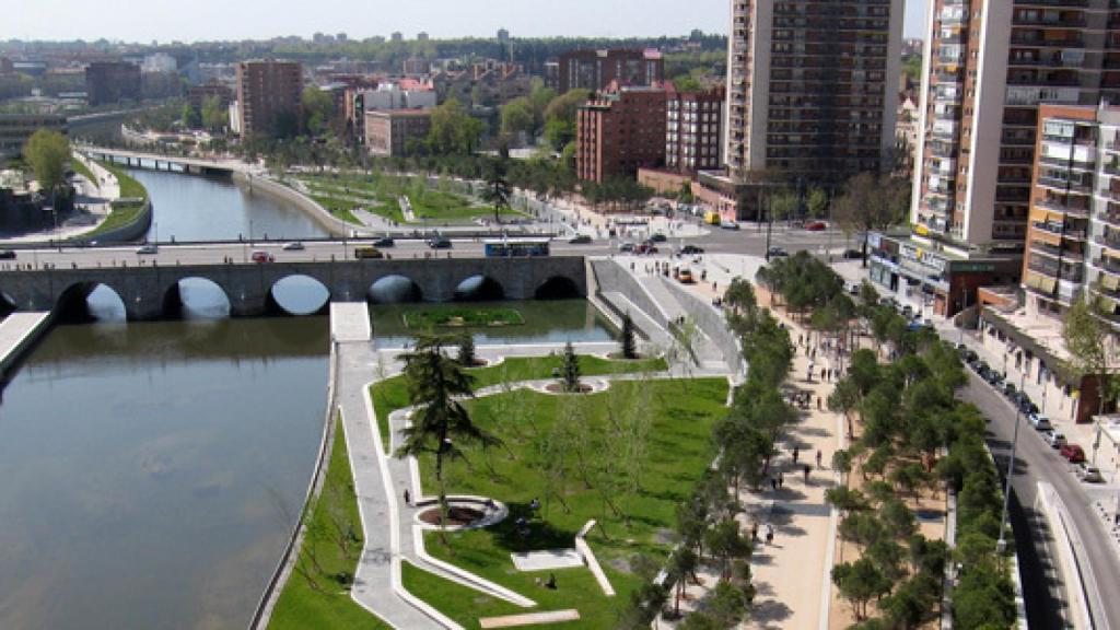 Diseño West 8 para el plan Madrid Rio.