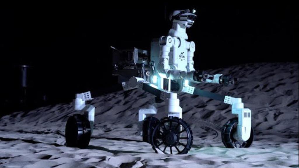 Robot GITAI en la demostración de la agencia espacial JAXA.