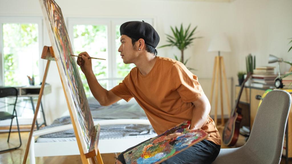 Los hobbies, como pintar, pueden ahuyentar los pensamientos rumiantes