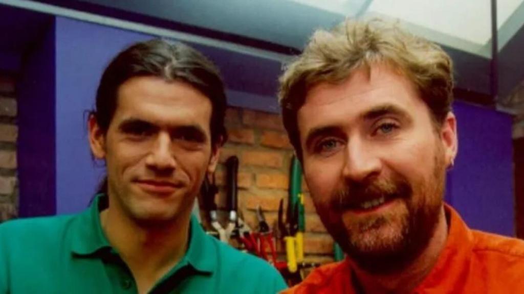 Kristian Pielhoff y Íñigo Segurola en sus inicios en el programa 'Bricomanía'.