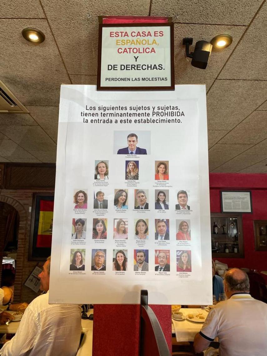 Pedro Sánchez hostelero