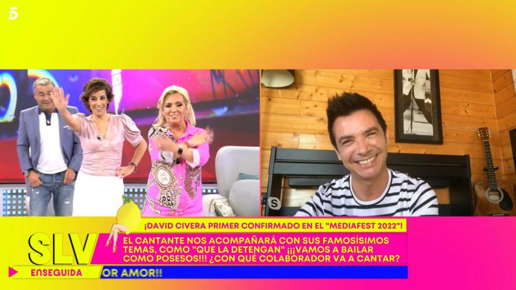 David Civera es uno de los artistas confirmados del Sálvame Mediafest.