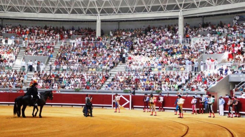Imagen de archivo de una corrida de rejones en la plaza de Burgos
