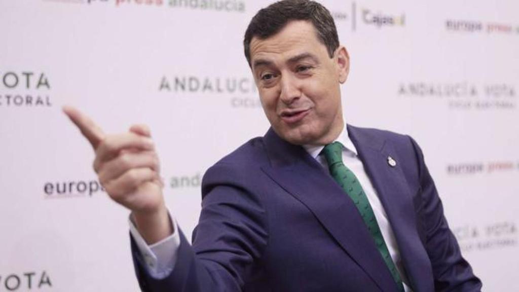 El candidato del Partido Popular a la presidencia de la Junta de Andalucía, Juanma Moreno.
