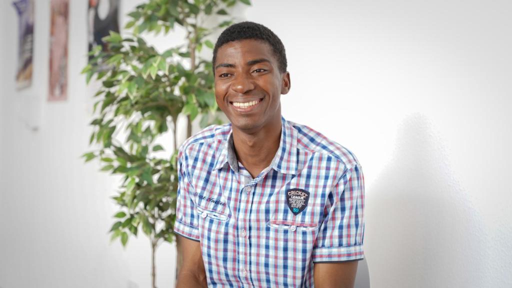 Diarrassouba Issouf durante la entrevista con EL ESPAÑOL.