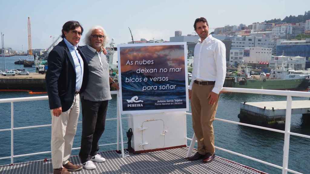 Presentación de la nueva valla de Pereira en Vigo.