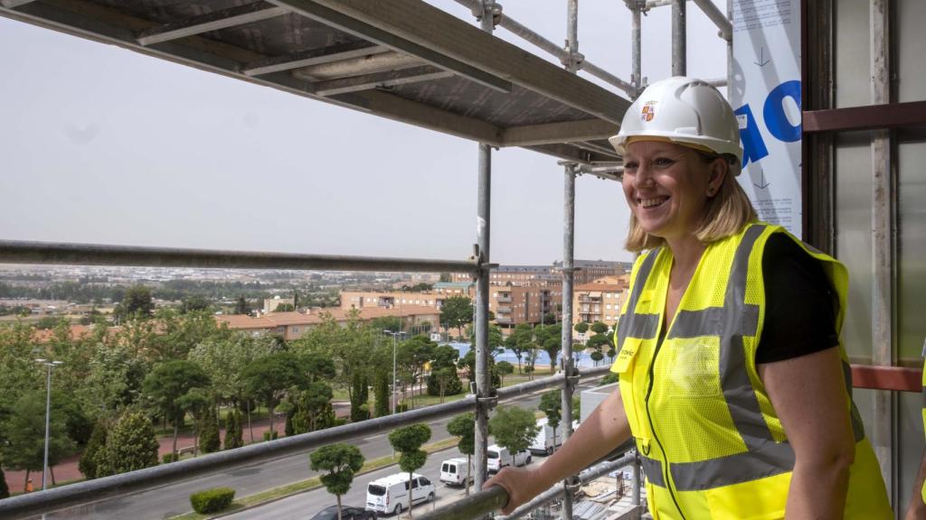 Isabel Blanco, en la nueva residencia de mayores de Salamanca