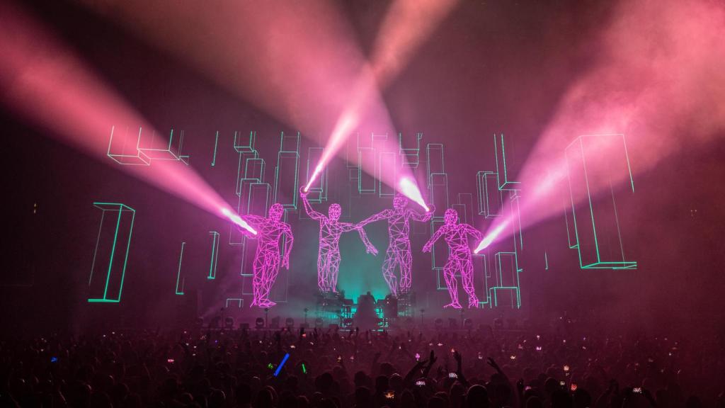 The Chemical Brothers durante una de sus actuaciones