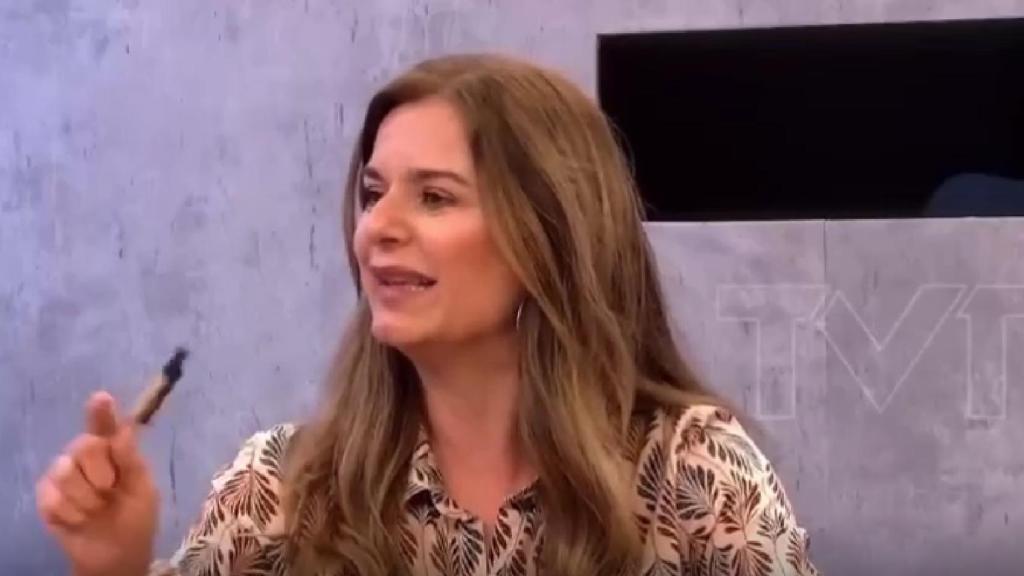 La dirigente del PSOE de Torrevieja, Myriam Ghersi, durante la tertulia.