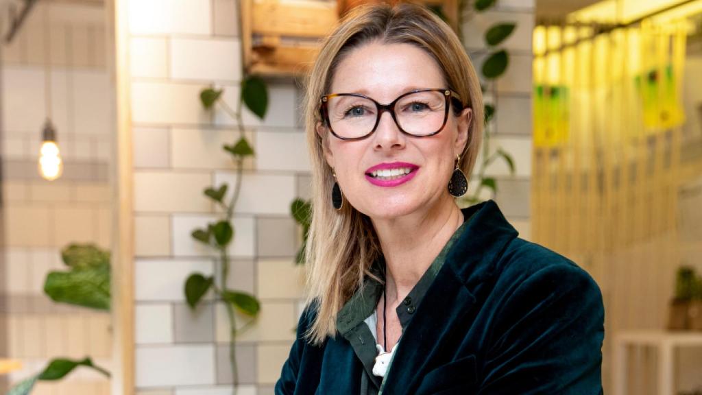 Anne Igartiburu durante un proyecto en Madrid.