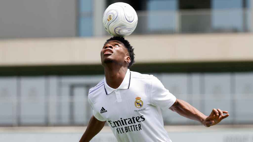 Tchouameni, presentado con el Real Madrid