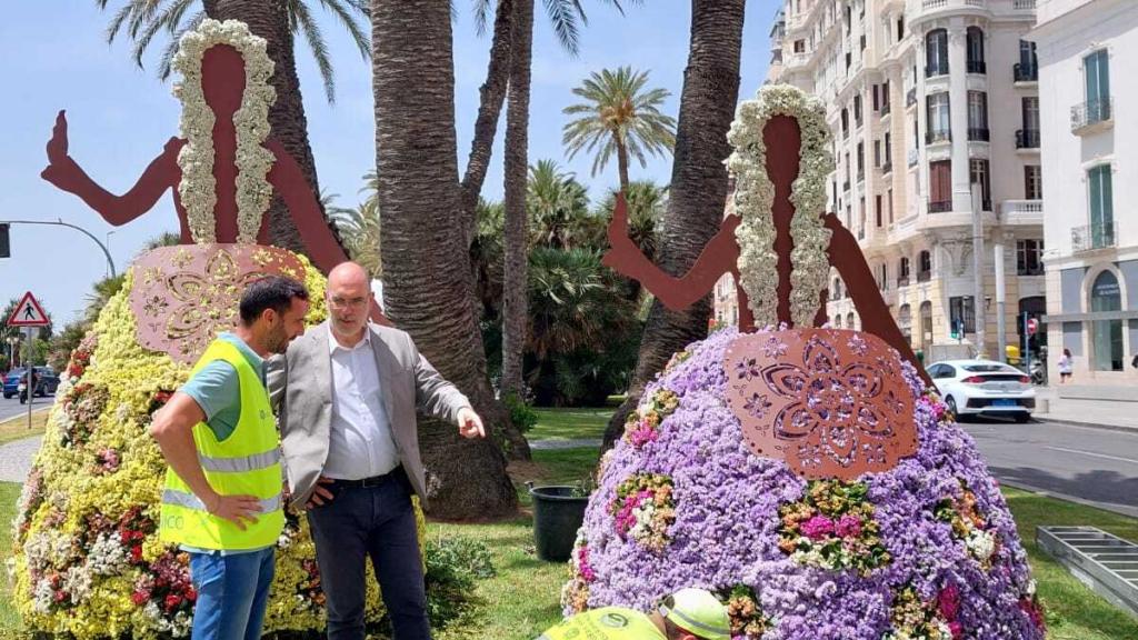 Las esculturas instaladas en Alicante.