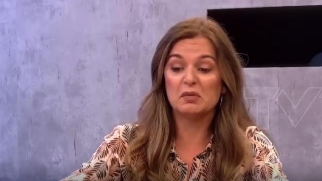 Myriam Ghersi, en el programa de TV en el que acusó a los médicos de Torrevieja.