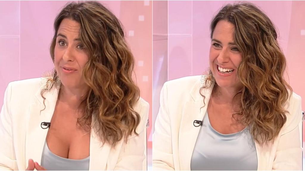 El programa cubrió el escote de la portavoz durante la emisión de un vídeo.