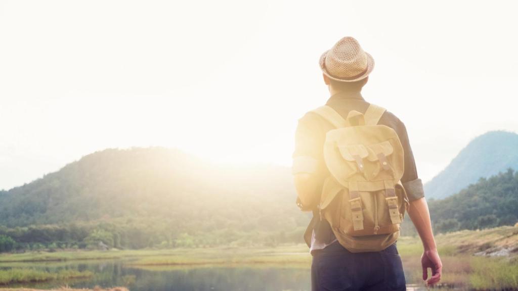 Imagen de una persona viajando