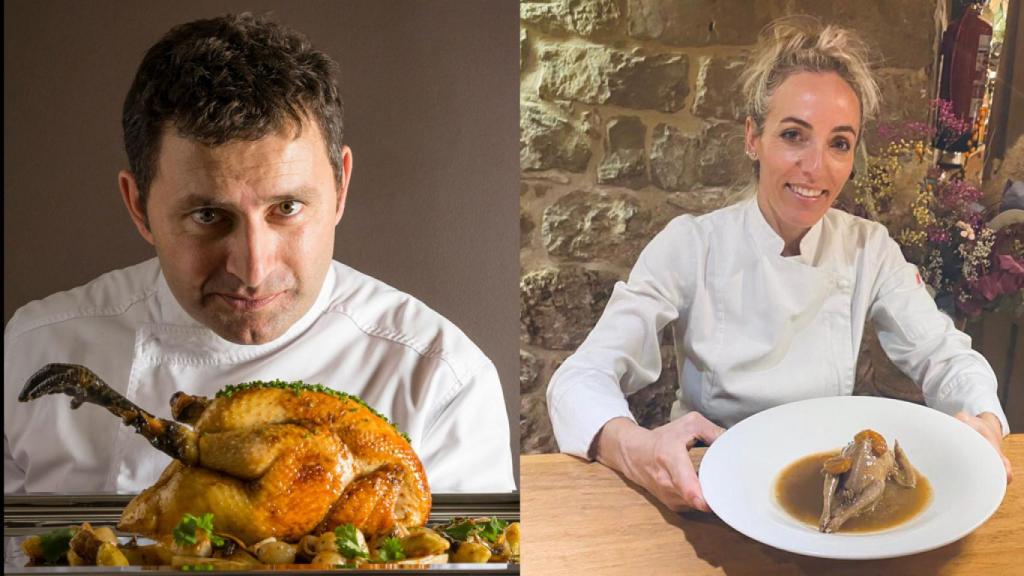 Víctor Martín, del Restaurante Trigo y Vanessa González, del Mesón Cerrato