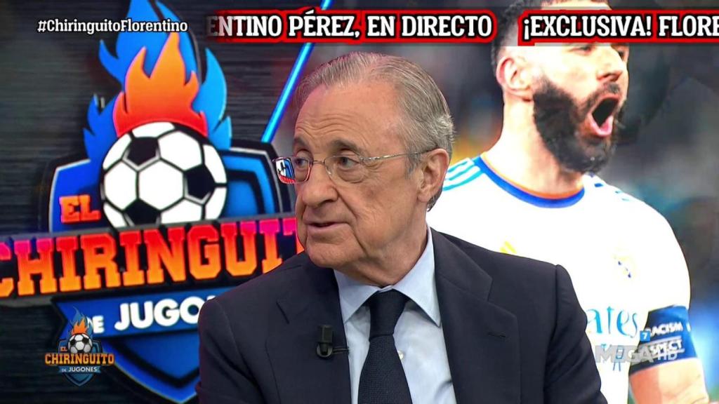 Florentino Pérez, en El Chiringuito de Jugones