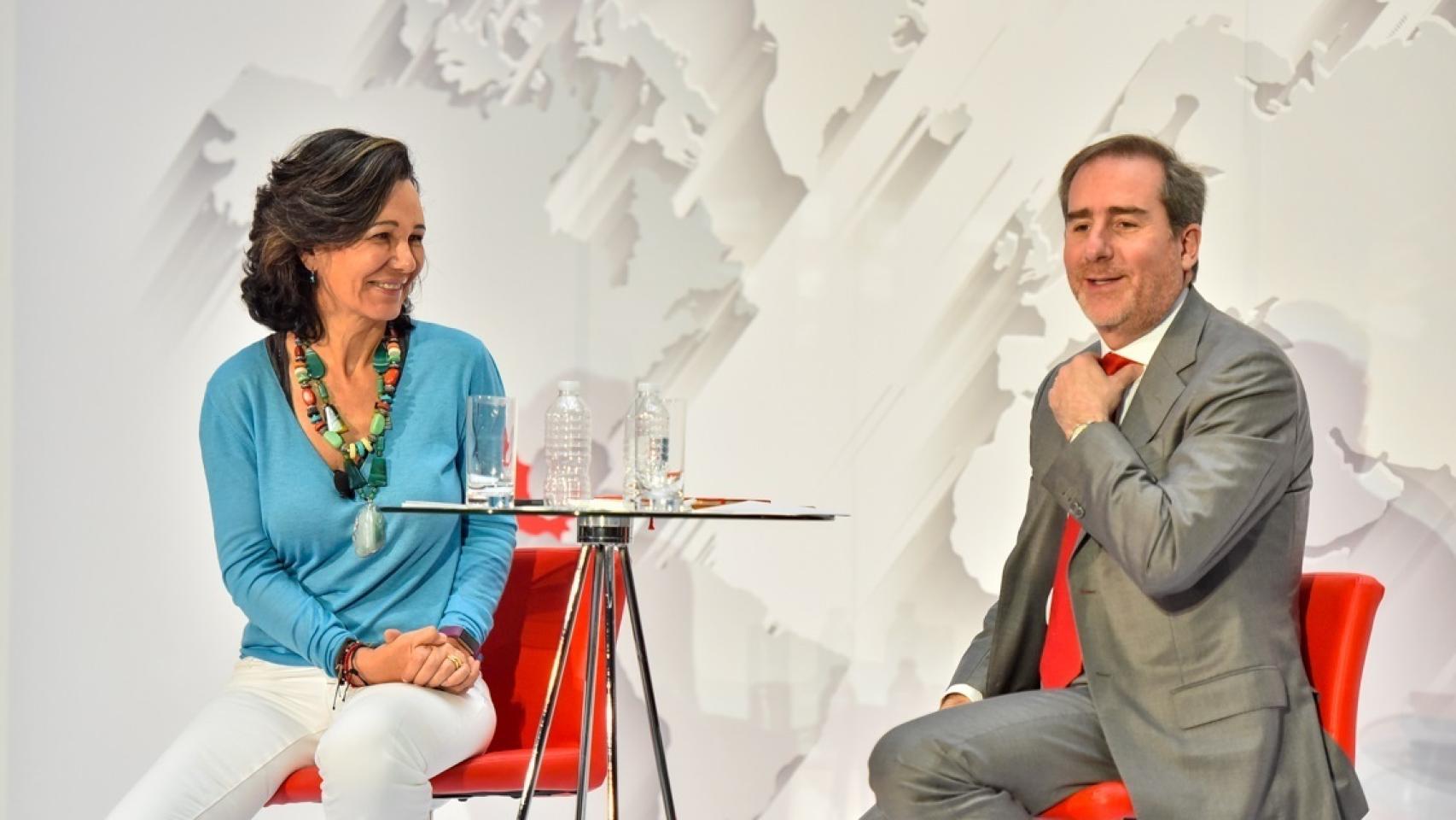 Ana Botín y Héctor Grisi.