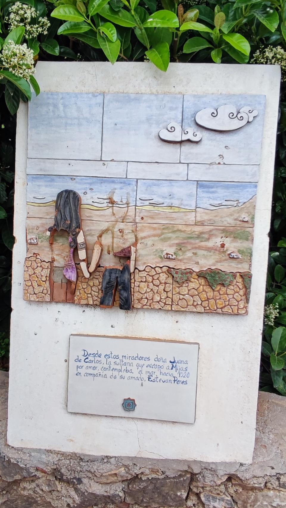 Una historia con final feliz, menos para la bella cartelería de cerámica del paseo.