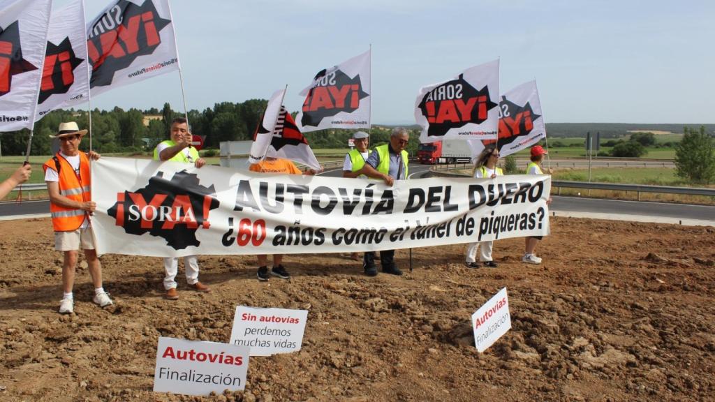 Protesta de la plataforma Soria Ya