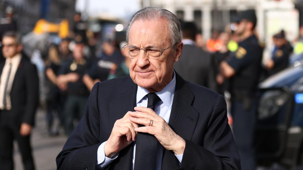 Florentino Pérez en un acto con el Real Madrid