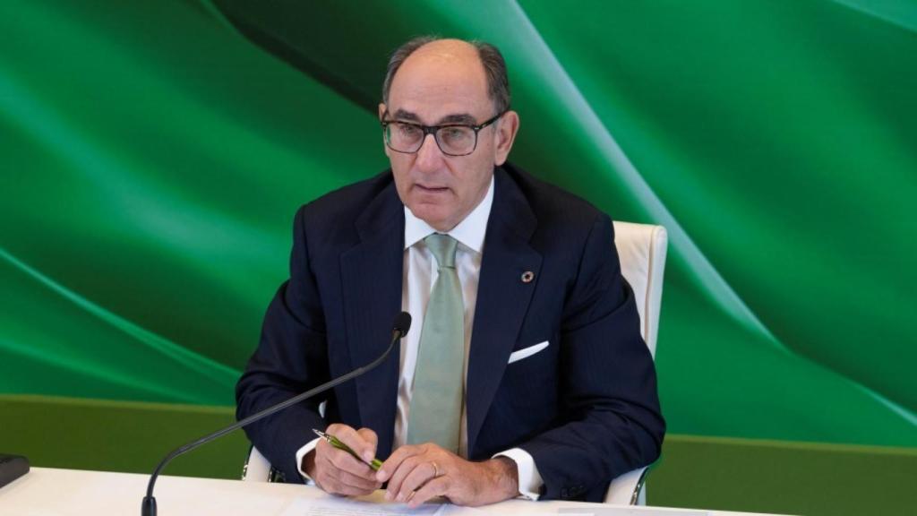 Ignacio Sánchez Galán en la Junta General de Accionistas de Iberdrola de este sábado en Bilbao.
