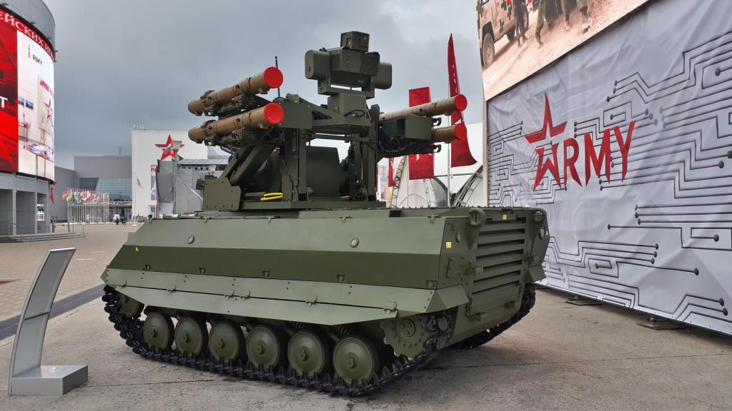 El sistema de combate robótico Uran-9