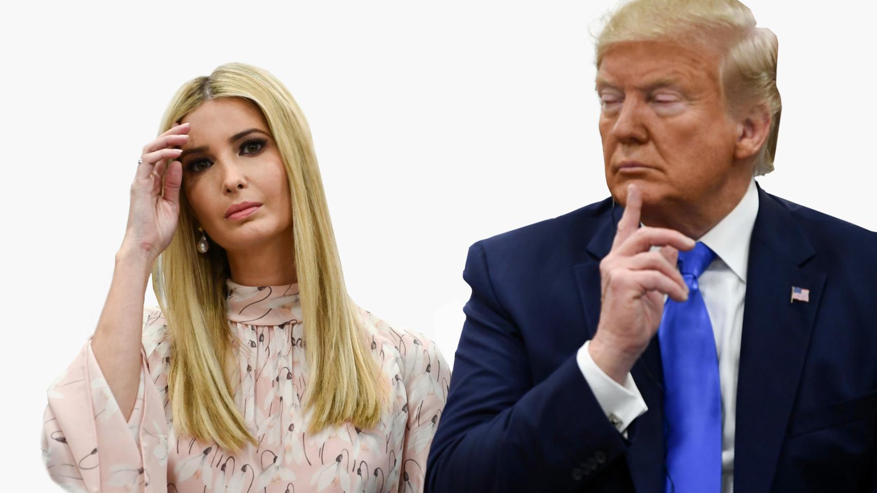Ivanka Trump y su padre.