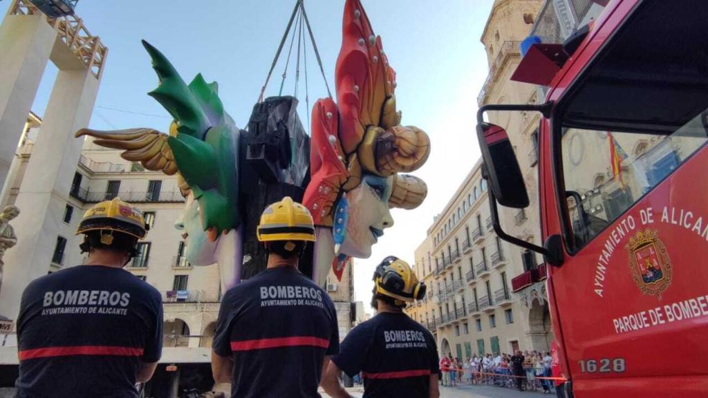 Los bomberos de Alicante.