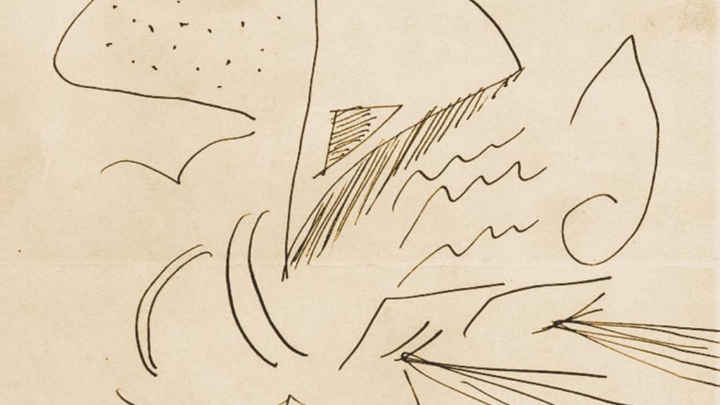 Detalle de una caricatura de Falla hecha por Salazar. / Archivo Manuel de Falla