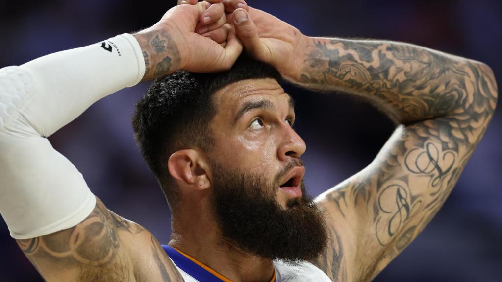 Vincent Poirier durante un momento de las finales de la Liga Endesa contra el Barça